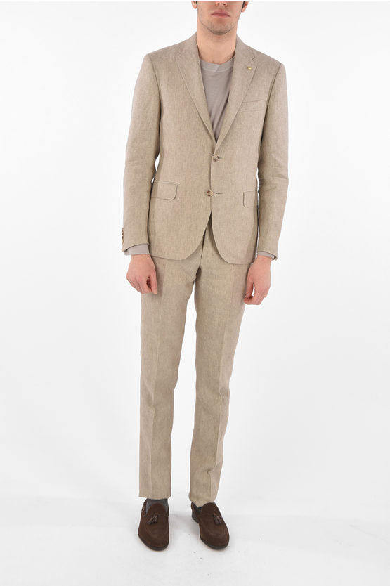 Corneliani Men Linen Suit - Above The Crowd Boutique