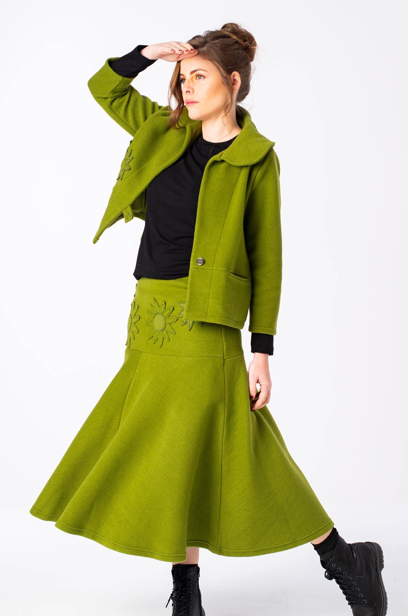 Mamatayoe Midi Green Skirt