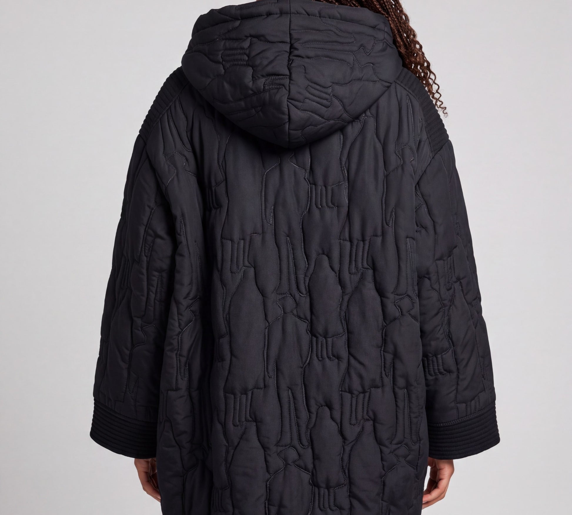 Plus Size Oversized Quilted Hooded Jacket - Above the Crowd Boutique
