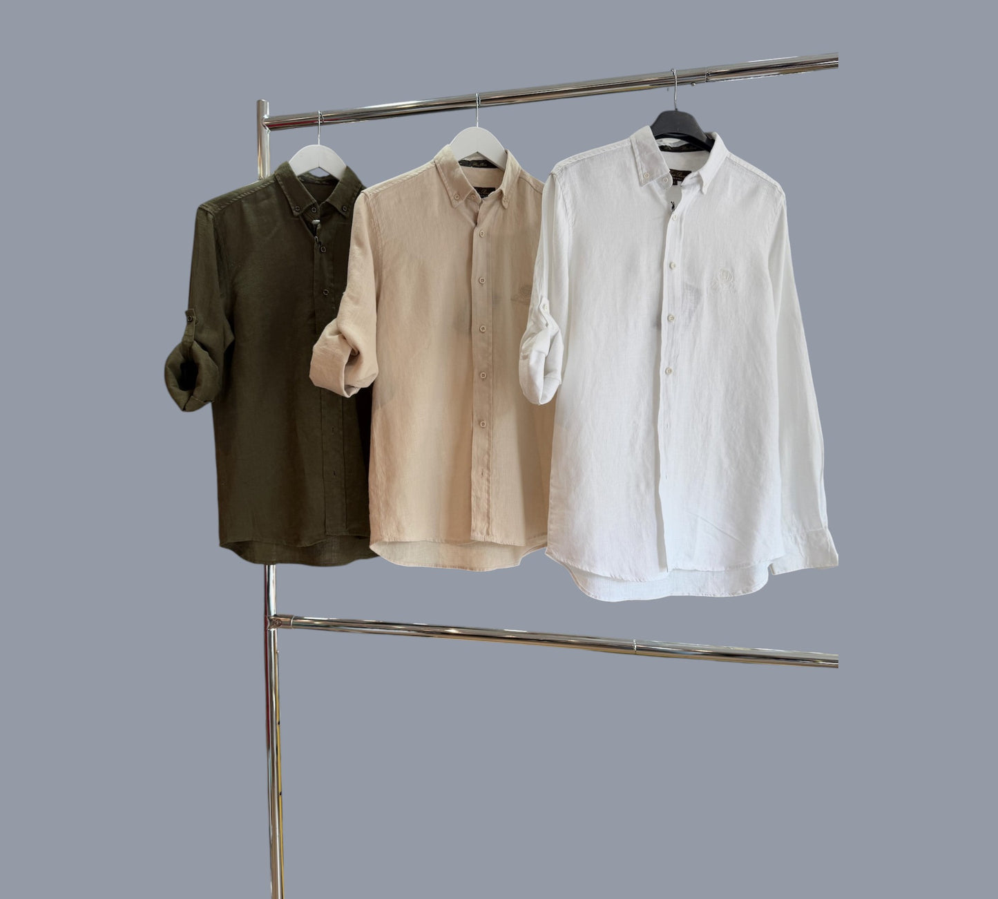 Men’s Premium Linen Button-Down Shirt