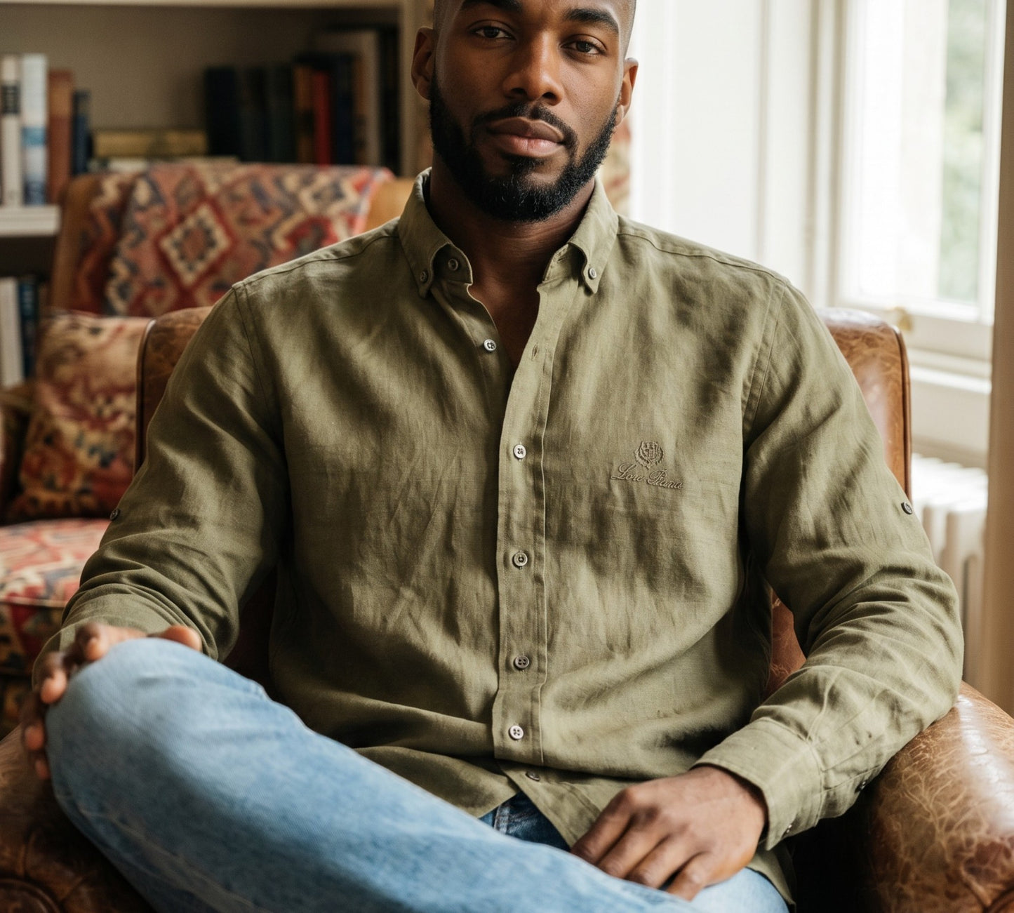 Men’s Premium Linen Button-Down Shirt