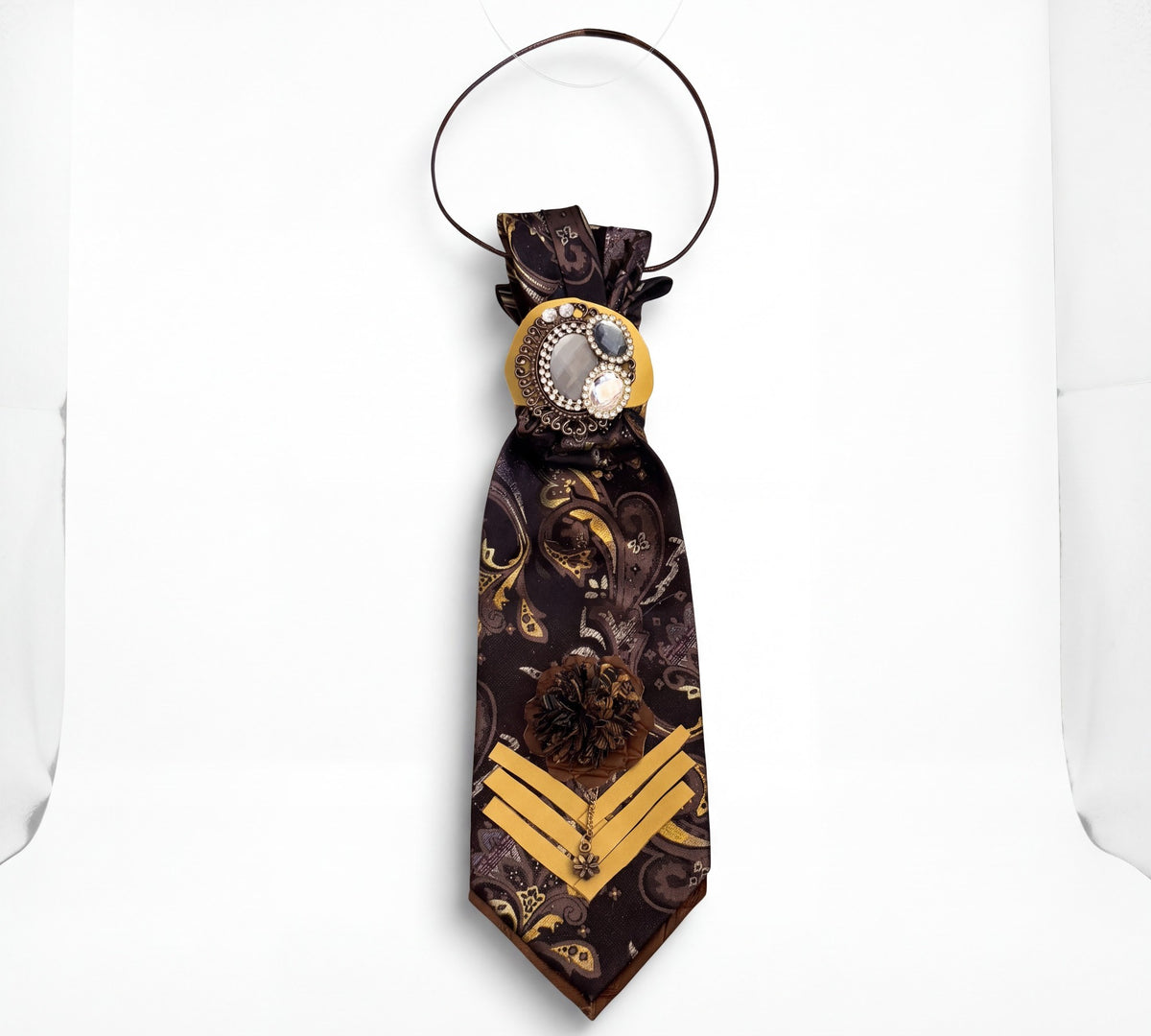 Handmade Paisley Women's Statement Necktie -Above the Crowd Boutique