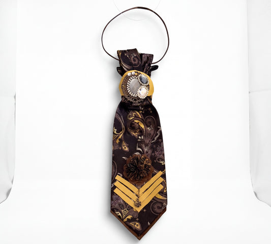 Handmade Paisley Women's Statement Necktie -Above the Crowd Boutique