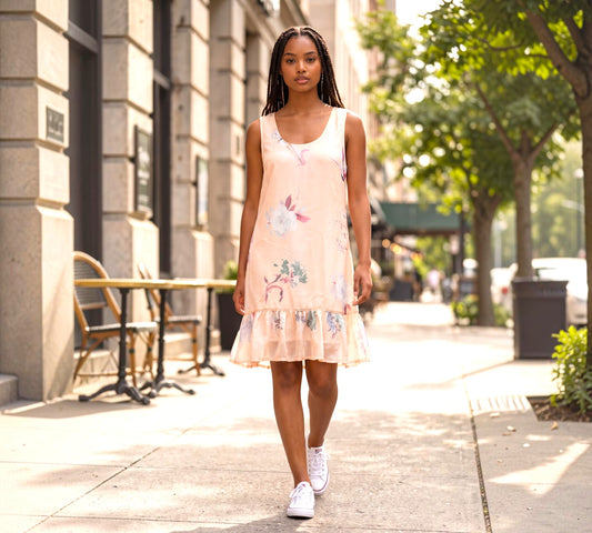 Nobello Sleeveless Summer Flowers Dress 1478 