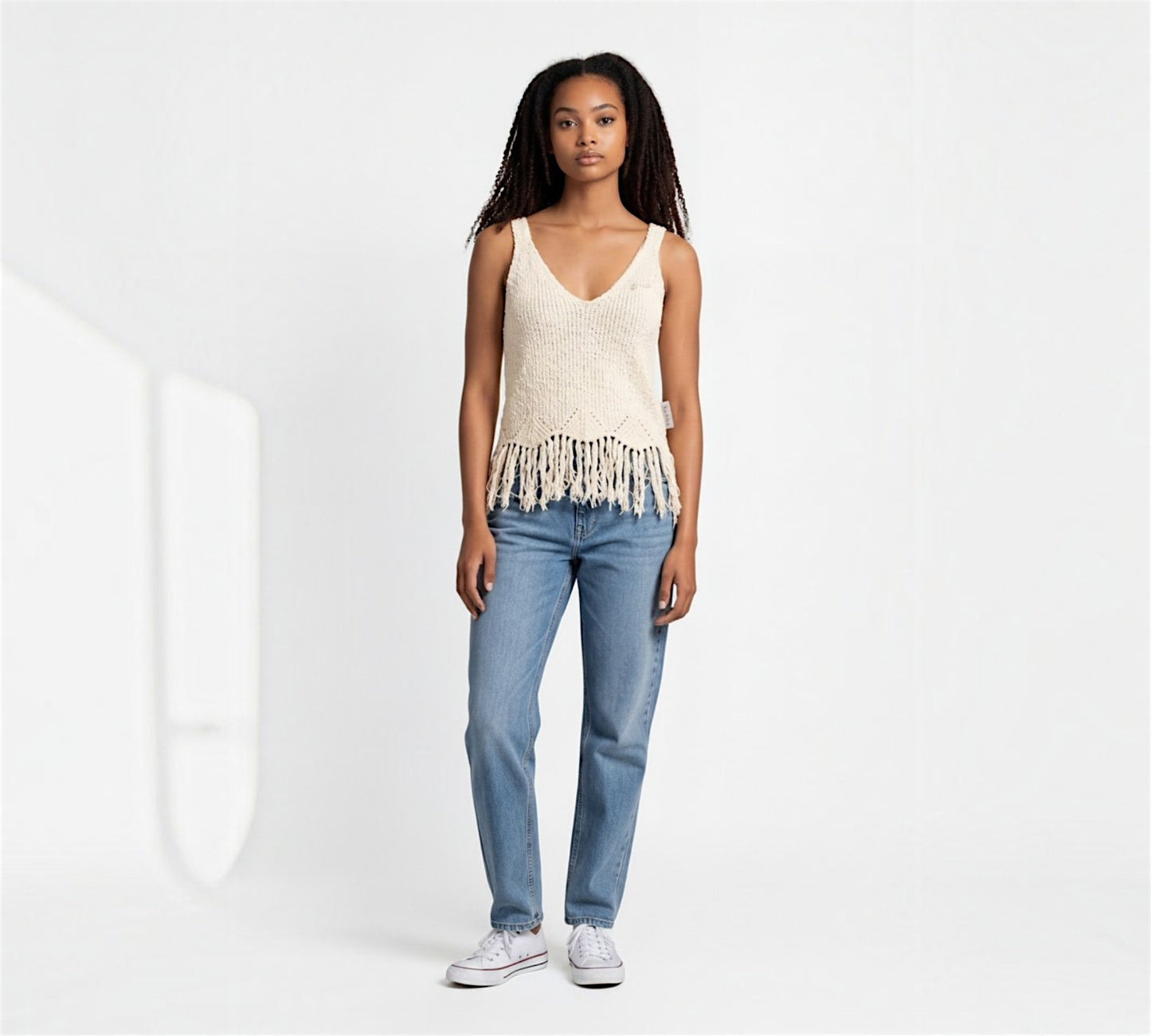 Nobello Tank Top with fringes - Above the Crowd Boutique