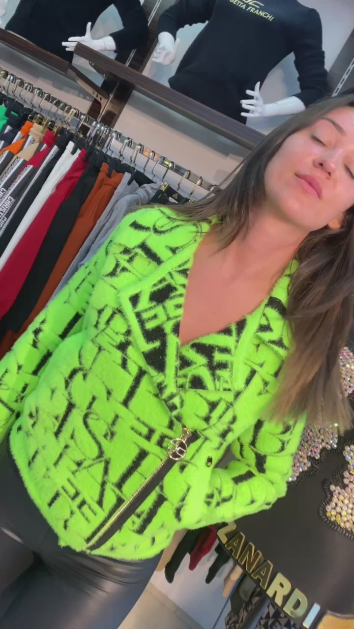 Zanardi Fashion Textured Logo Jacket - Above the Crowd Boutique