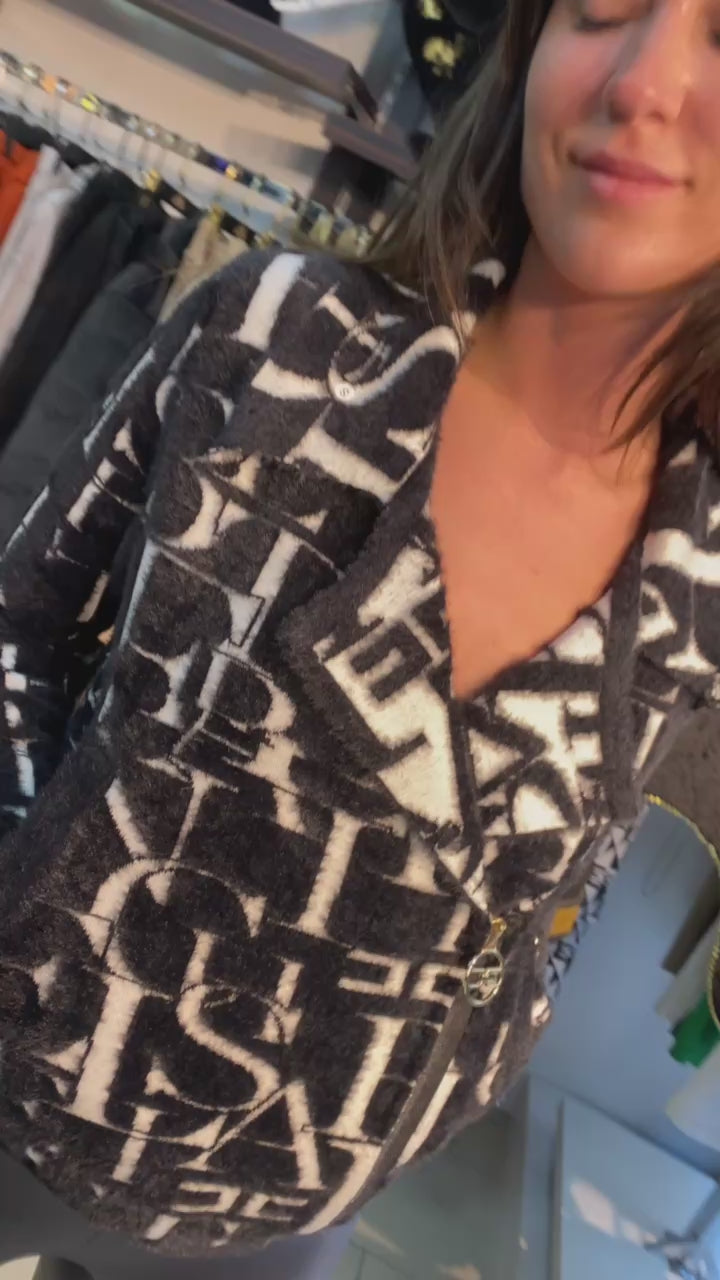 Zanardi Fashion Textured Logo Jacket - Above the Crowd Boutique