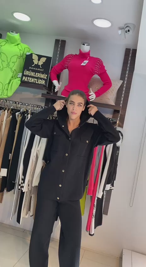 Hooded Two-Piece Pants Suit - Above the Crowd Boutique