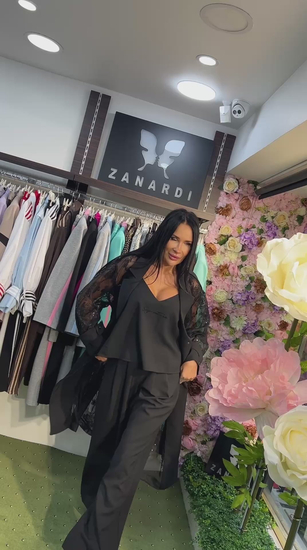 Zanardi Fashion Black Lace Three-Piece Statement Set