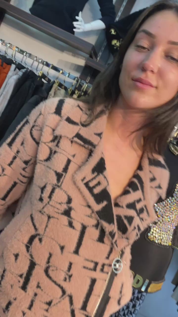 Zanardi Fashion Textured Logo Jacket - Above the Crowd Boutique