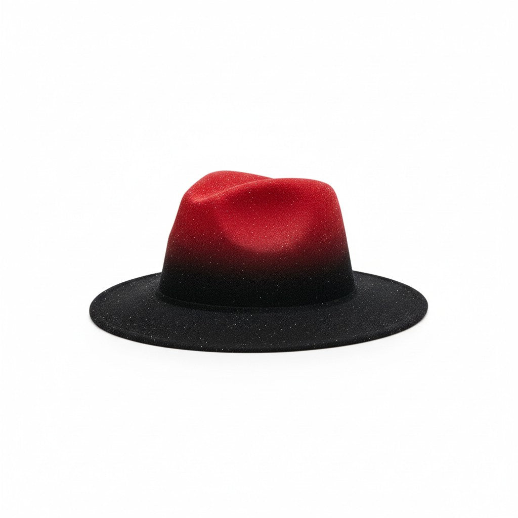 Black and Red Vintage Hat