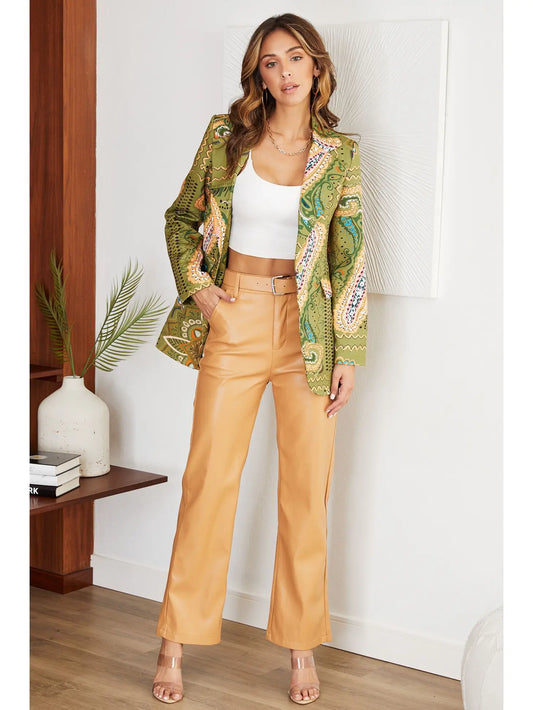 Venti6  Italian Pu Pants - Above The Crowd Boutique