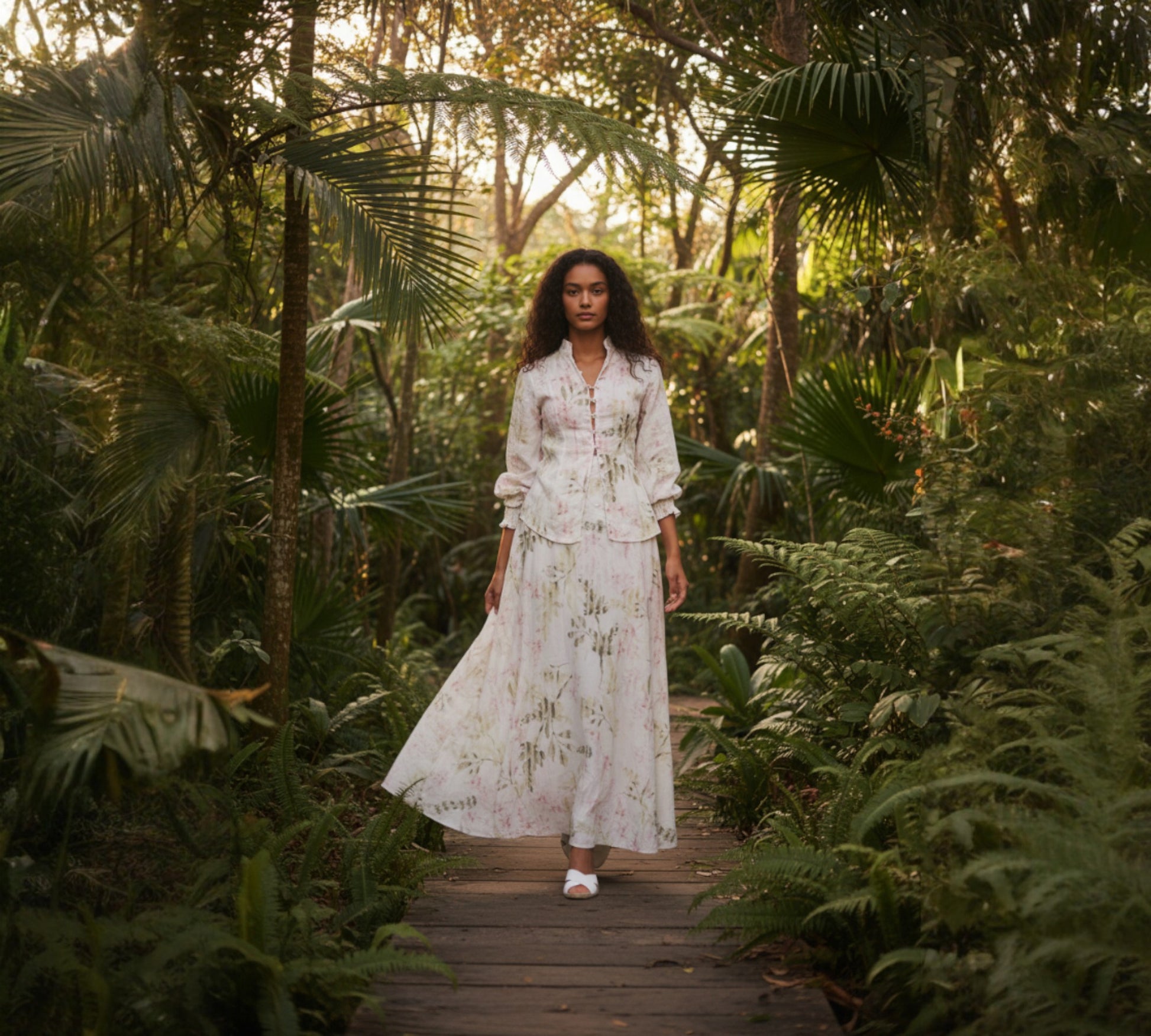 Nobello Flowered Skirt Suit 1597 Nobello