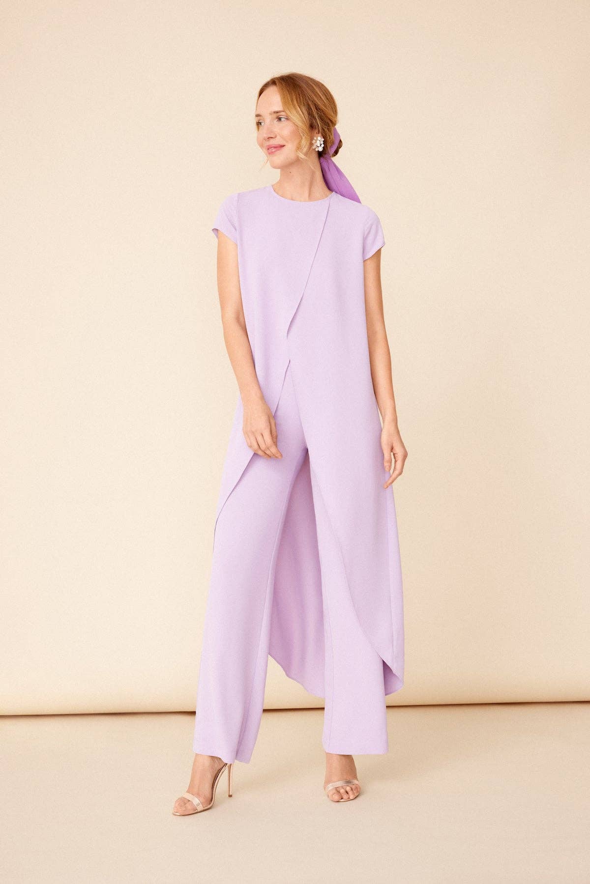 Bruna Maca Plus Pants Lisa Lilac Women Pants Set Bruna